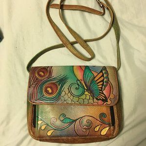 Anuschka Women's Hand Painted Hand Bag